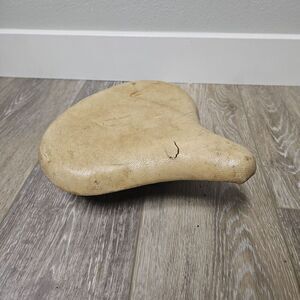 Vintage Prewar Bicycle Dual Spring Saddle Seat Cruiser Bike Tan